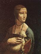  Leonardo  Da Vinci Portrait of Cecilia Gallarani China oil painting reproduction